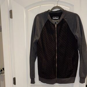 Urban Pipeline Black and Gray Quilted Jacket